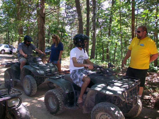 ATV instruction with a guide